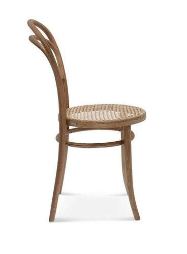 Krzesło drewniane Fameg 14 do jadalni i salonu retro, plecionka, personalizowane