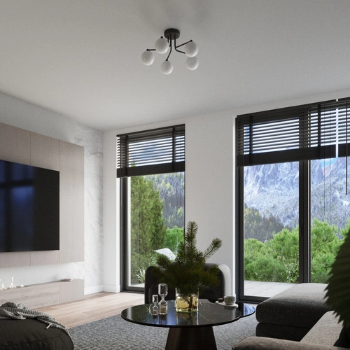 Kinkiet ścienny ASTRAL 1 czarny minimalistyczny metalowy do salonu i sypialni SOLLUX