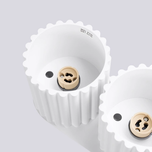 Plafon sufitowy AURA 2 biały nowoczesny aluminiowy do kuchni i salonu GU10