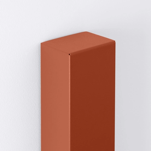 Nowoczesny kinkiet ścienny FREYA 150 czerwony stalowy do salonu i sypialni Thoro 150 cm