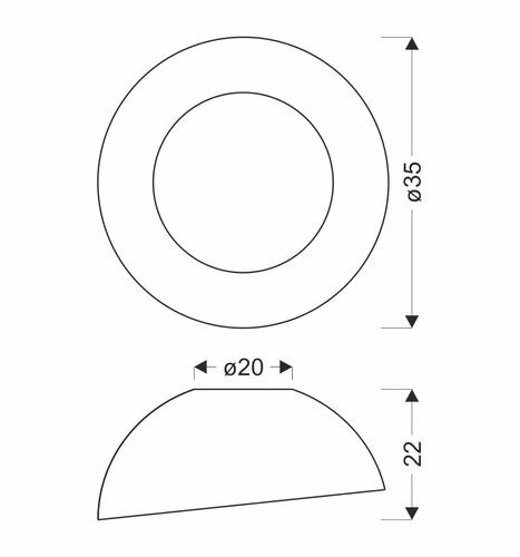 Plafon LED Trento biało-drewniany okrągły 35 cm nowoczesny do salonu i sypialni