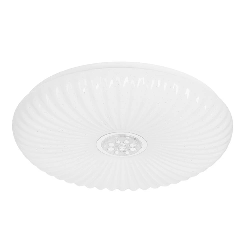 Plafon sufitowy LED PEROLA 40cm biały szklany okrągły nowoczesny do salonu i kuchni