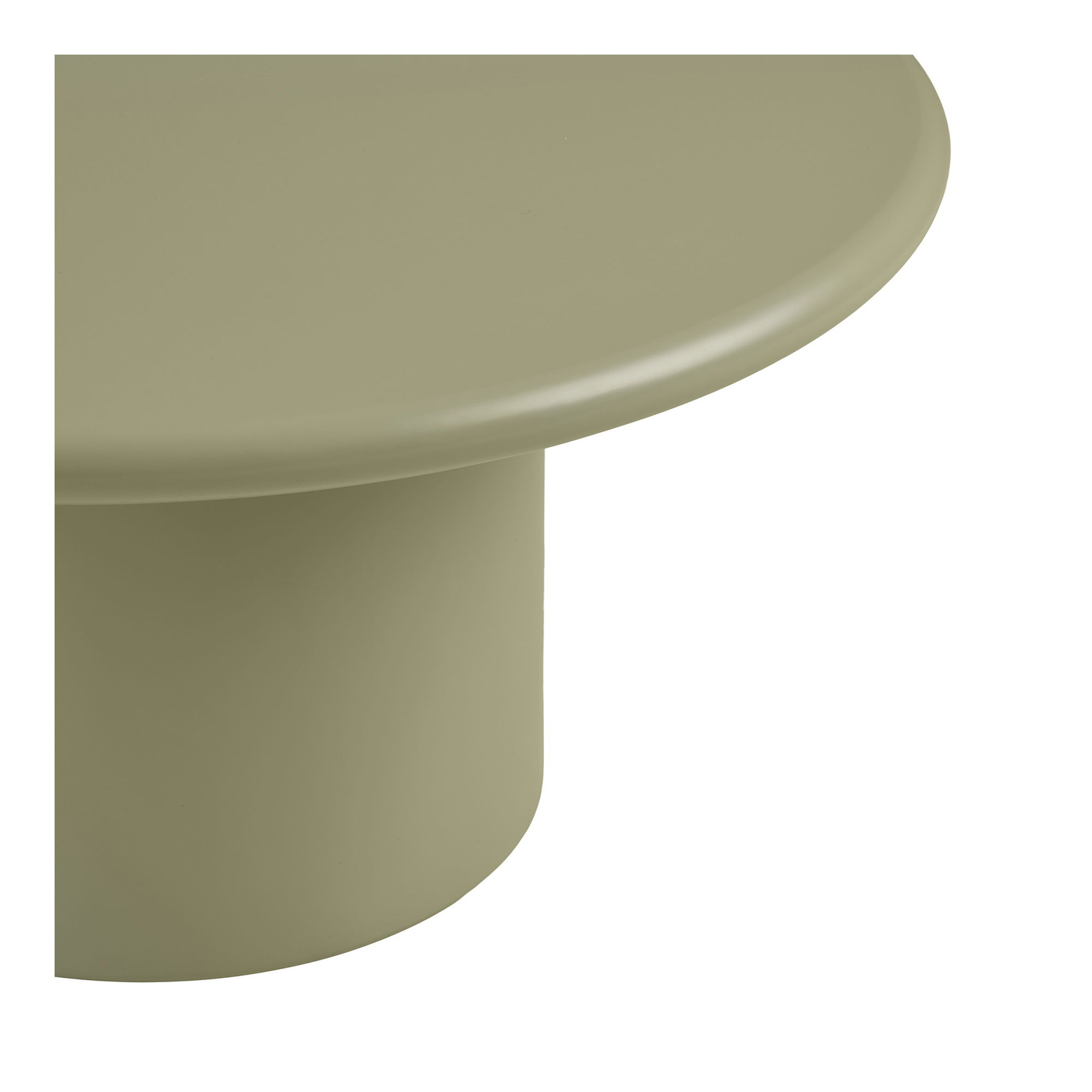 Stolik kawowy Nagano okrągły 80 cm zielony nowoczesny do salonu