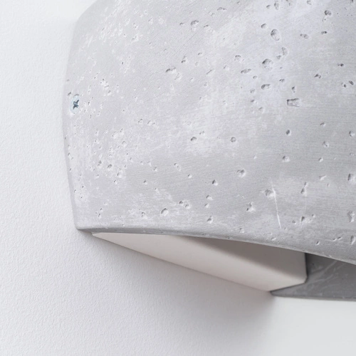 Nowoczesny kinkiet ścienny GLOBE beton szary lampa do salonu sypialni przedpokoju SOLLUX