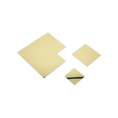 Złota lustrzana dekoracja ścienna Intesi Tryptyk 7 elementów nowoczesna ozdoba na ścianę do salonu