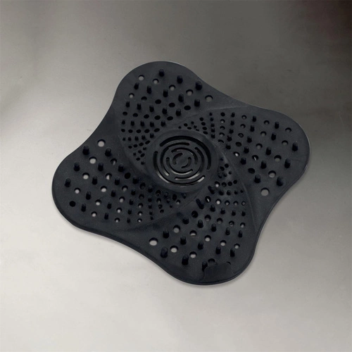 Intesi silikonowe sitko do zlewu i umywalki czarne nowoczesne 13,3 cm do kuchni i łazienki