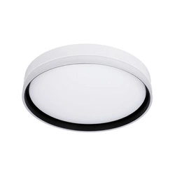Lampa sufitowa Florida plafon biały+czarny 24W LED 40 cm klosz biały