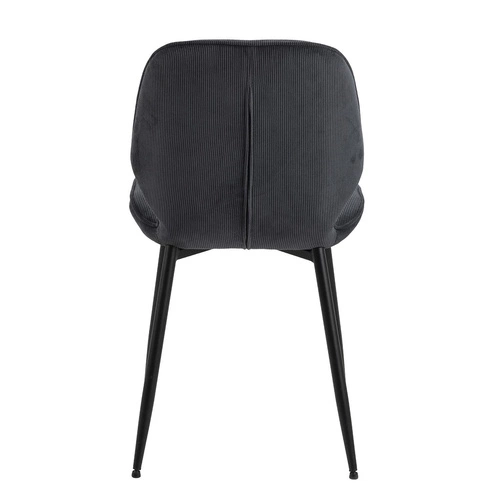 Krzesło Femke antracytowe tapicerowane