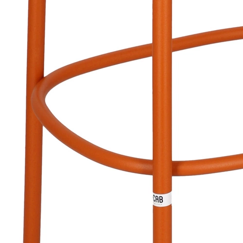 Hoker metalowy Trick 65 cm pomarańczowy nowoczesny do kuchni i wyspy bez oparcia SCAB Design