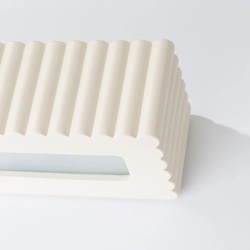 Kinkiet ścienny RIGATA beżowy nowoczesny ceramiczny do salonu