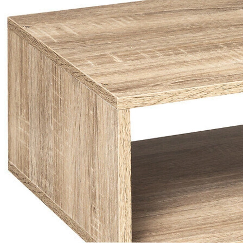 Półka ścienna Kali prostokątna naturalna 69 cm do kuchni i salonu klasyczna wisząca