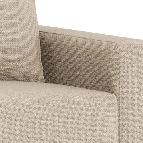 Fotel rozkładany do spania Fleury beżowy aksamitny do salonu