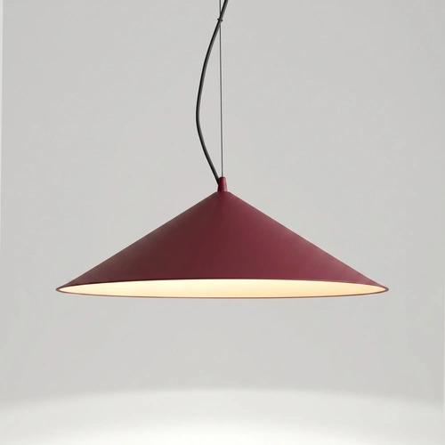 Lampa wisząca FINT LED burgund nowoczesna do salonu regulowana
