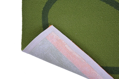 Dywan zewnętrzny Giant Linear Stem nowoczesny łatwoczyszczący na taras 200x280 zielony