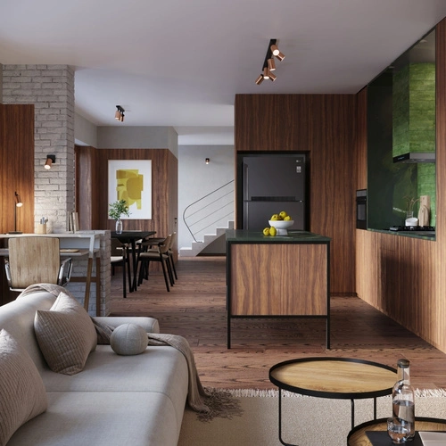 Plafon sufitowy WINX 4L czarny miedź nowoczesny do salonu i sypialni SOLLUX LIGHTING