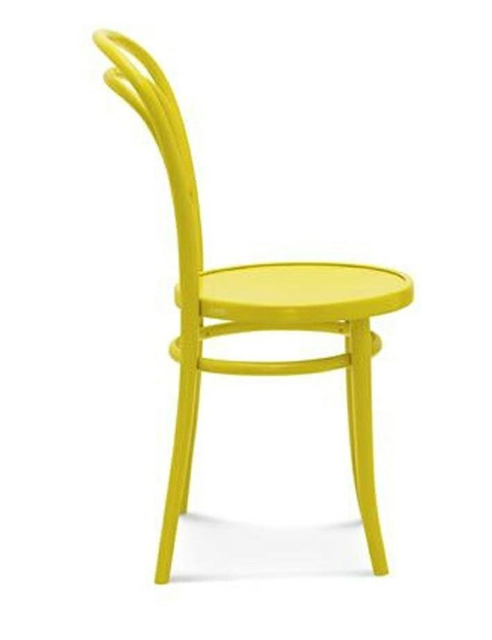 Krzesło Fameg 14 drewniane do jadalni i kuchni, personalizowane, skóra naturalna, ikona designu