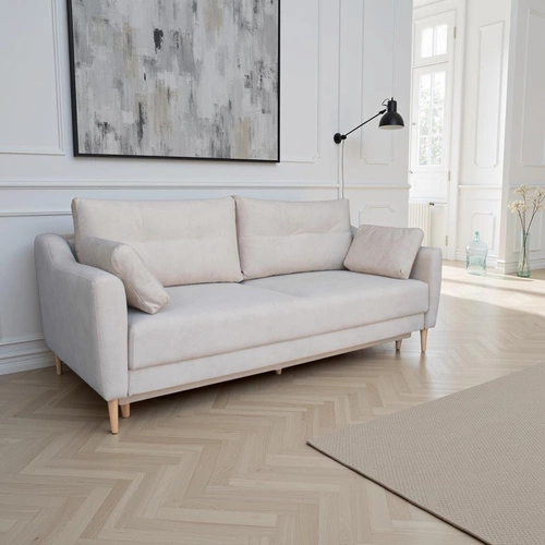 Sofa Bouley z funkcją spania beżowa       Cloud 03