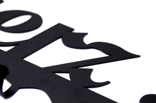 Wieszak ścienny do przedpokoju Rozbierz się Intesi czarny metalowy industrialny 60 cm