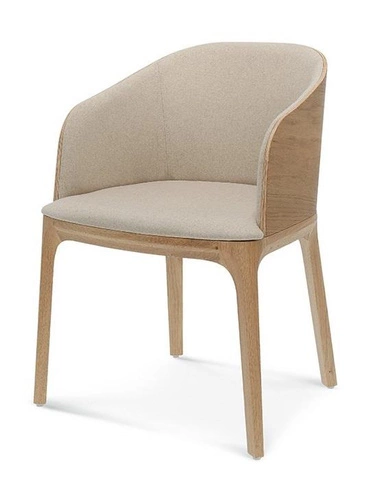 Krzesło do jadalni Fameg Arch tapicerowane dębowe z podłokietnikami nowoczesne personalizowane