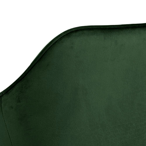 Hoker Brooke VIC zielony welurowy z podłokietnikami glamour do kuchni i wyspy z oparciem Actona