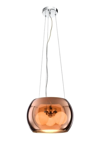 Lampa wisząca Gemo 30 szklana złota 3-punktowa do salonu i jadalni Candellux