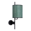 Kinkiet Bendi lampa czarny 1x40W E27  abażur zielony