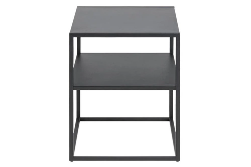 Stolik nocny z półką Newton czarny