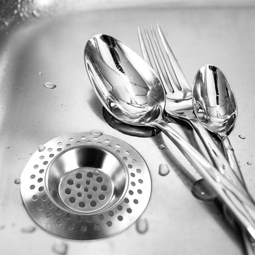 Sitko do zlewu stal nierdzewna Intesi nowoczesne 7,2 cm srebrne do kuchni i łazienki