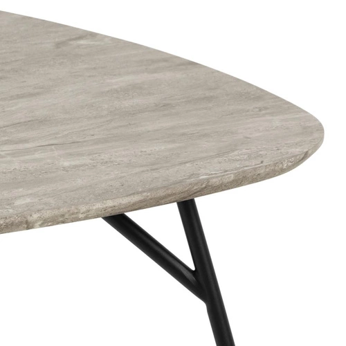 Stolik kawowy Caracas kwadratowy 90x90 cm szary marmur nowoczesny loft do salonu Actona