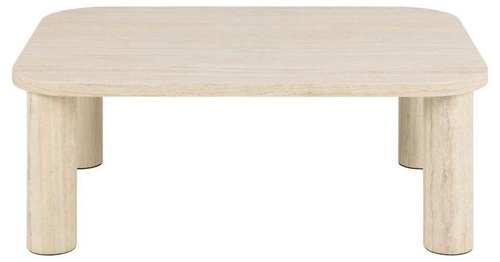 Stolik kawowy prostokątny Solano 100x75 cm trawertyn nowoczesny glamour do salonu Actona