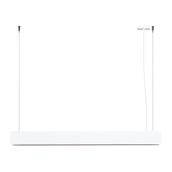 Nowoczesna lampa wisząca SPARK biała regulowana do salonu, kuchni lub nad wyspę 100 cm