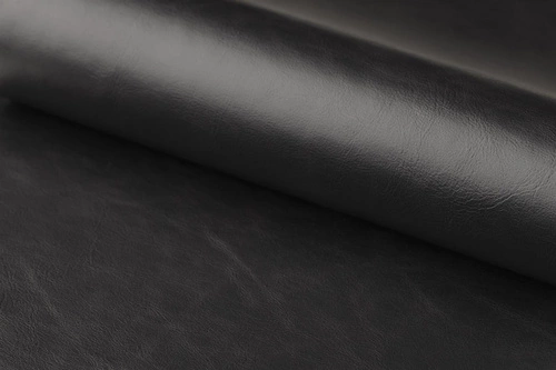 Hoker z oparciem Oregon Actona czarny industrialny do kuchni i wyspy, ekoskóra, metal 76,5 cm