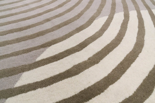Dywan nowoczesny wełniany Wave 160x230 beżowy do salonu i sypialni ręcznie tkany Carpet Decor