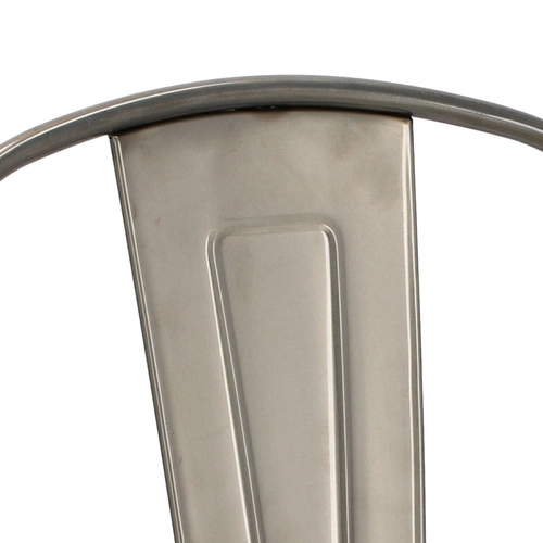 Hoker Paris Back 75cm metaliczny insp. Tolix OUTLET