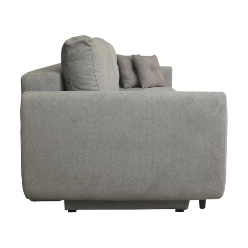 Sofa rozkładana Forn Intesi szara z funkcją spania i pojemnikiem do salonu styl skandynawski