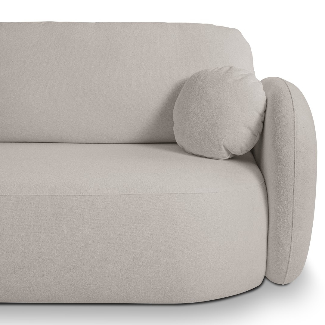 Narożnik Salby z funkcją spania lewy szary jasny Sicuro 65