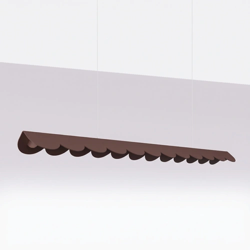 Lampa wisząca BISCUIT 130 LED brązowa nad wyspę regulowana