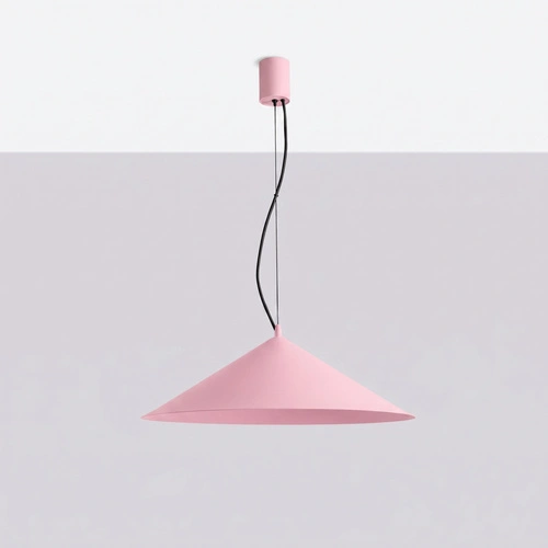 Lampa wisząca LED FINT różowa do salonu regulowana nowoczesna