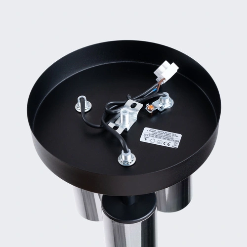 Plafon sufitowy WINX 3P czarny chrom nowoczesny metalowy do salonu i sypialni SOLLUX