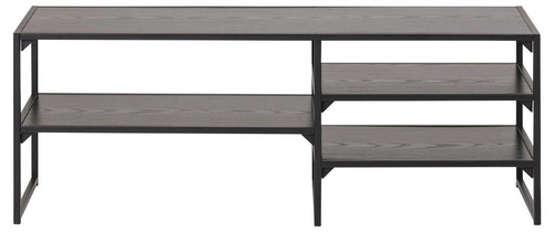 Szafka RTV Seaford czarna 120 cm industrialna stojąca do salonu matowa Actona