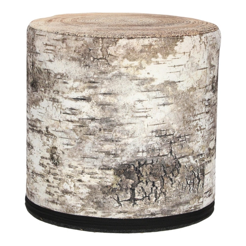 Pufa okrągła Birch Intesi multikolor nowoczesna do salonu i sypialni z filcu 40 cm