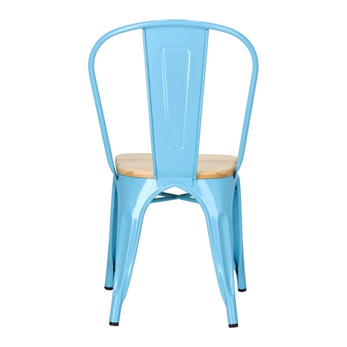 Krzesło Paris Wood niebieskie sosna naturalna