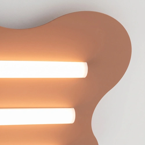 Plafon sufitowy Klover nowoczesny metalowy do salonu brązowy LED