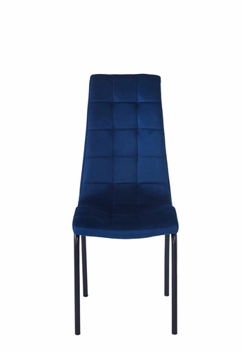 Krzesło Ezara Velvet niebieskie
