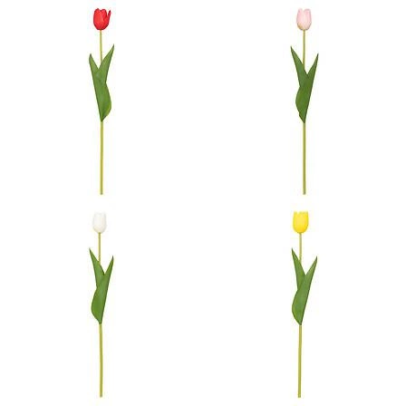 Sztuczny tulipan biały Atmosphera 48 cm jak prawdziwy kwiat do wazonu do salonu