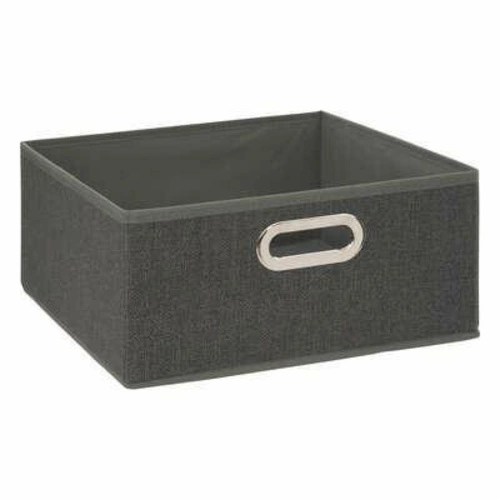 Pudełko materiałowe do regału 31x15 cm szare 5five simply smart z uchwytem nowoczesne