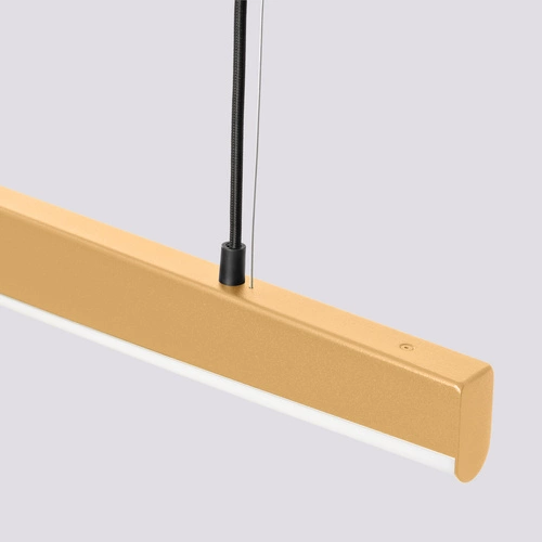 Nowoczesna lampa wisząca LED JORUN 150 złota regulowana do salonu i nad stół