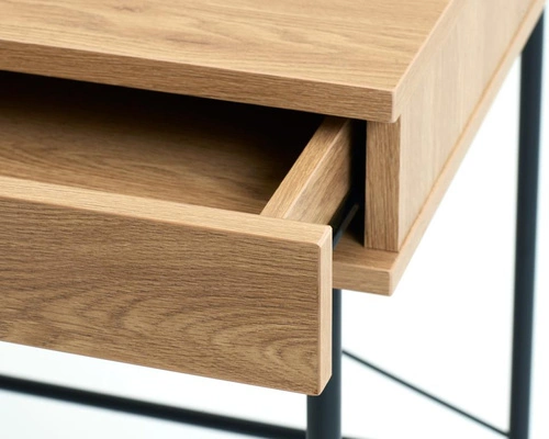 Biurko Pensacola loft dąb z szufladą 120x60 do pracy i do biura