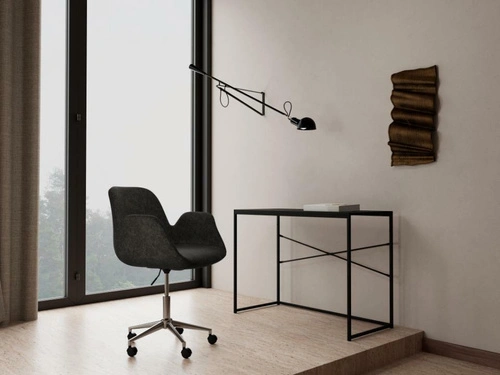 Fotel biurowy Beth beżowy obrotowy z podłokietnikami do biurka