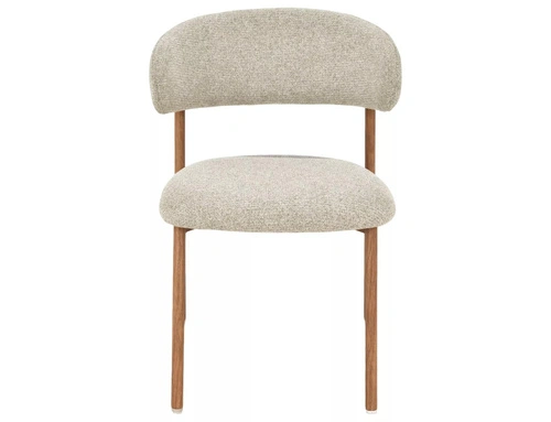 Krzesło Pasco beżowe tapicerowane skandynawskie do jadalni i salonu